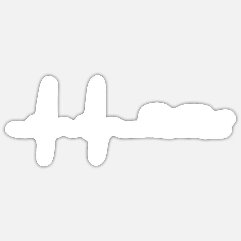 jiu jitsu - Sticker size S (10 x 10 cm) - white matte