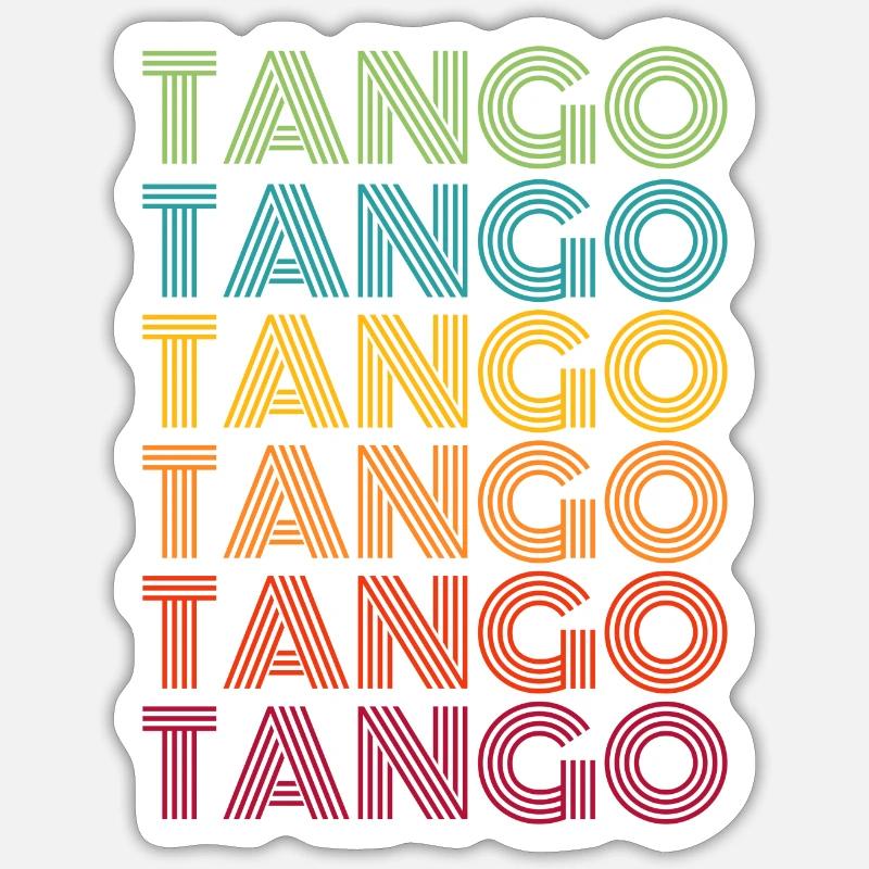 Tango dance dance Sticker taille S (10 x 10 cm)