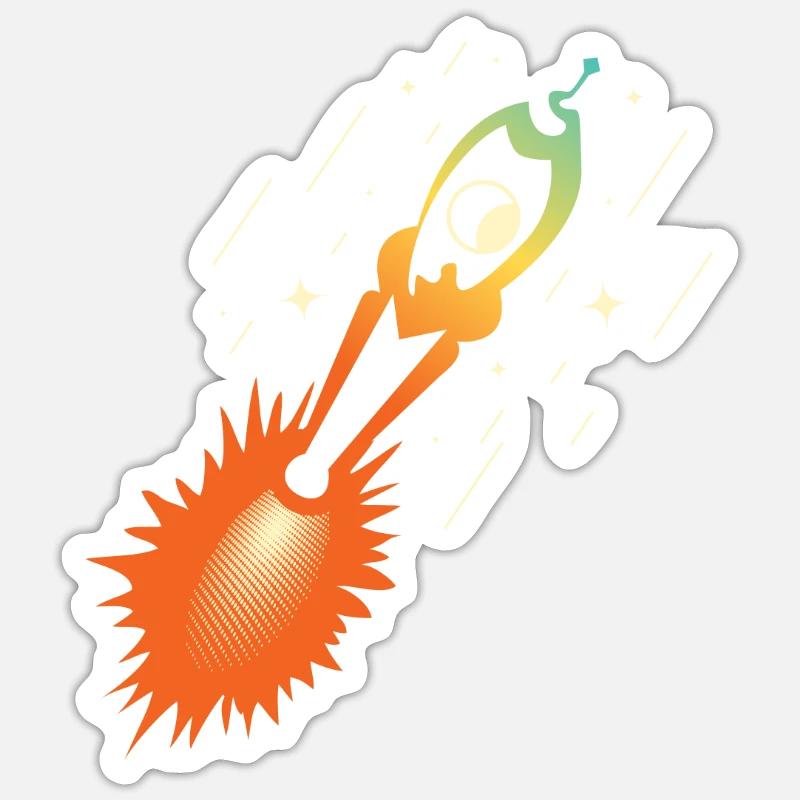 rocket patch nasa esa Sticker size S (10 x 10 cm)