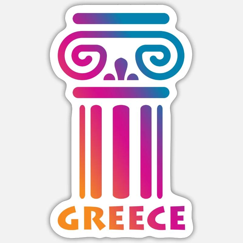 Greece Hellas Sticker size S (10 x 10 cm)