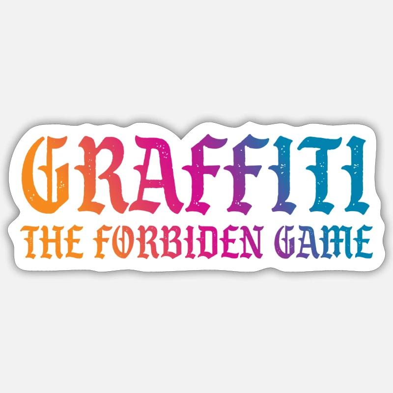 Graffiti - Sticker Größe S (10 x 10 cm) - Mattweiß