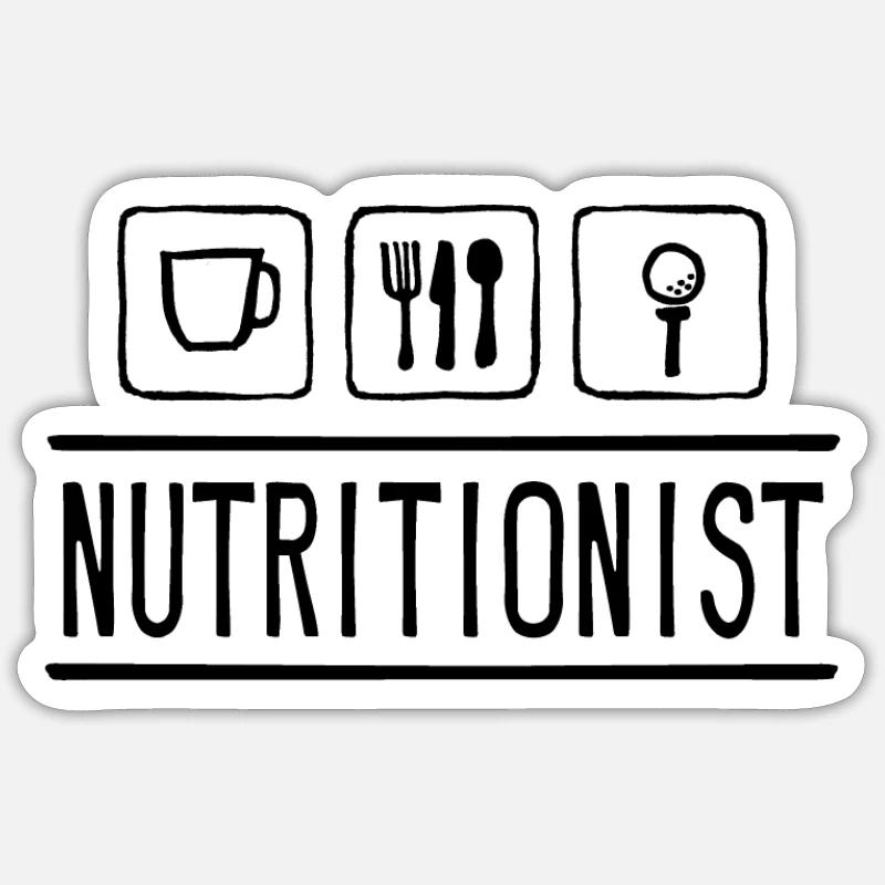 Ernährungsberater Diätassistent Sticker Größe S (10 x 10 cm)