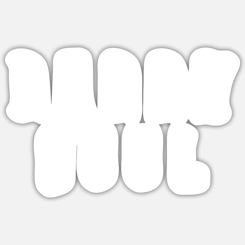 Daddy Cool - Vatertagsgeschenk Bester Papa - Sticker Größe S (10 x 10 cm) - Mattweiß