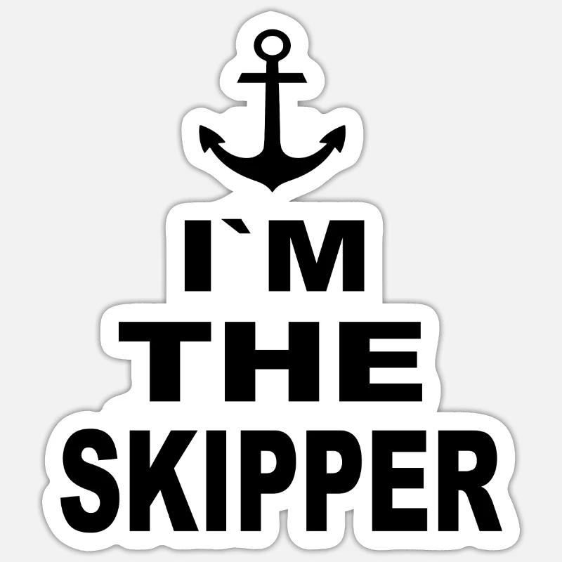 Skipper - Sticker size S (10 x 10 cm) - white matte