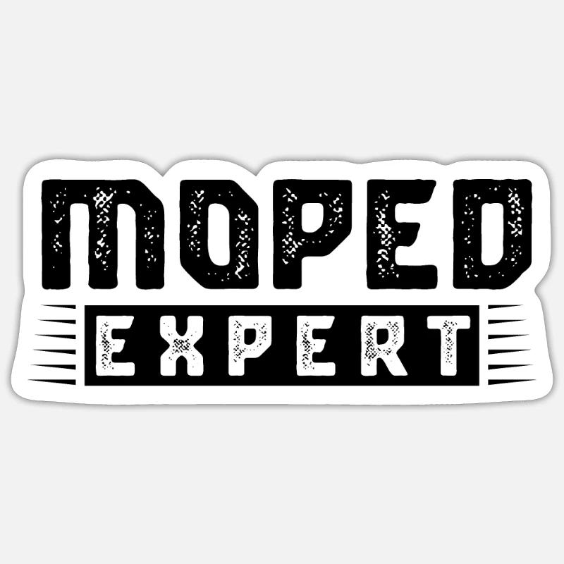 Moped Experte Sticker Größe S (10 x 10 cm)