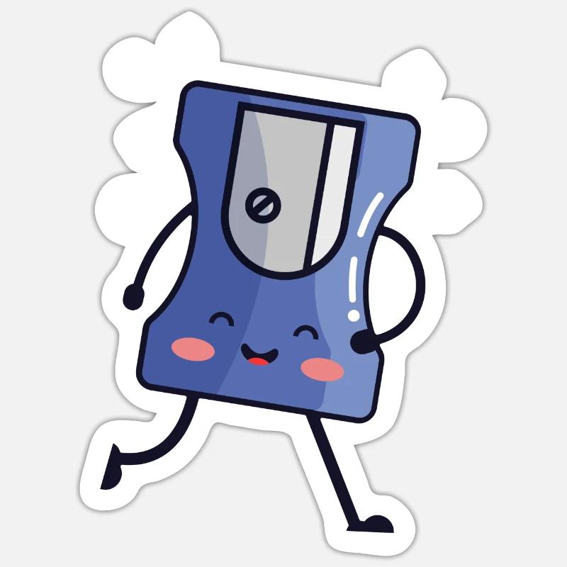 Pencil sharpener cute pencil sharpener school child Sticker size S (10 x 10 cm)