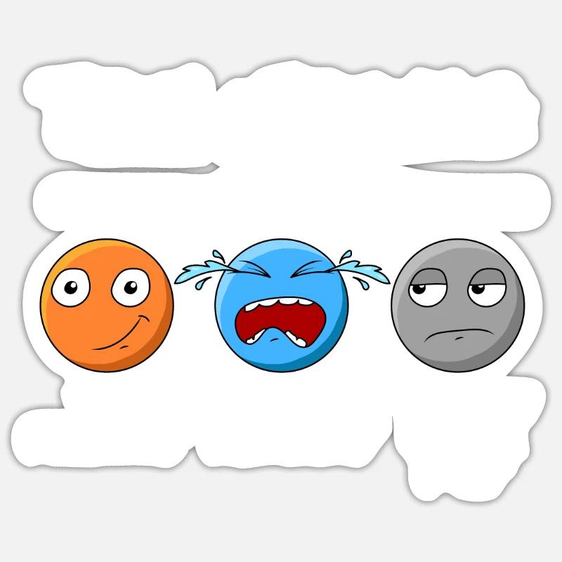 Proton electron neutron - physics Sticker size S (10 x 10 cm)