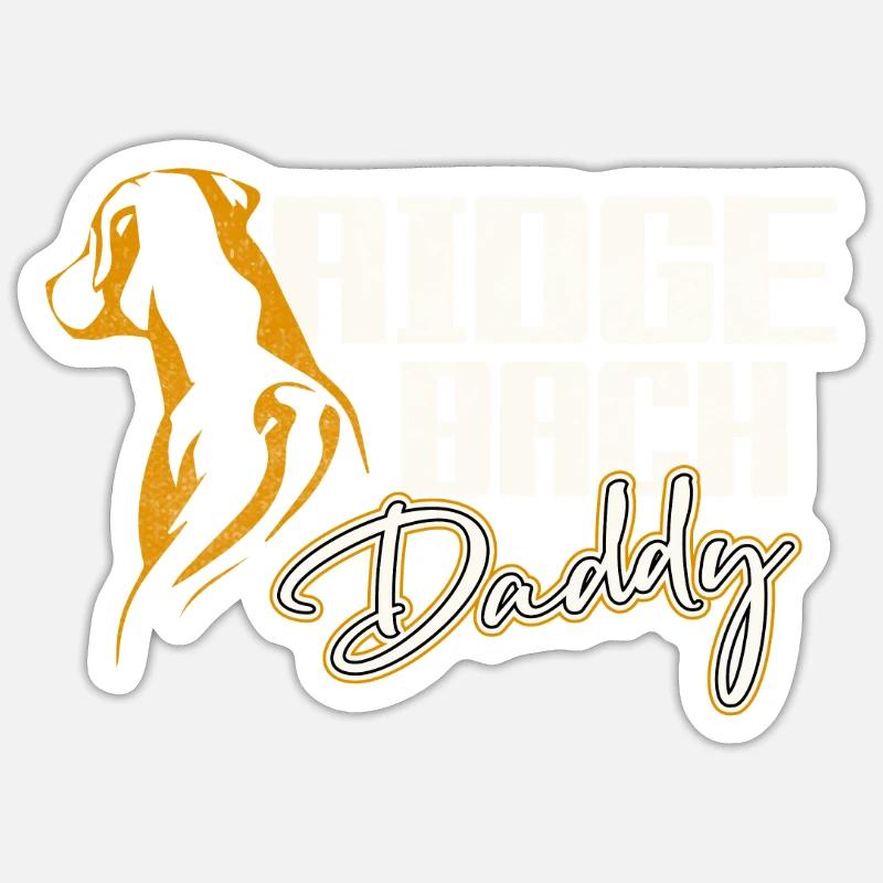Rhodesian Ridgeback Daddy Sticker taille S (10 x 10 cm)