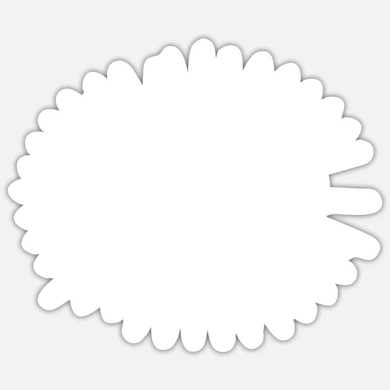 biergläser weiß - Sticker Größe S (10 x 10 cm) - Mattweiß