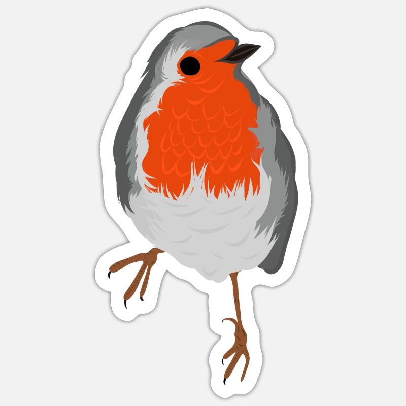 Robin Sticker size S (10 x 10 cm)