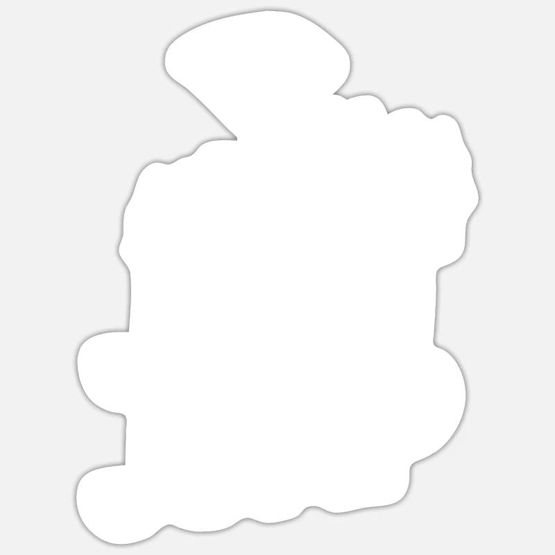 Fallschirm Skydiving Spring - Sticker Größe S (10 x 10 cm) - Mattweiß