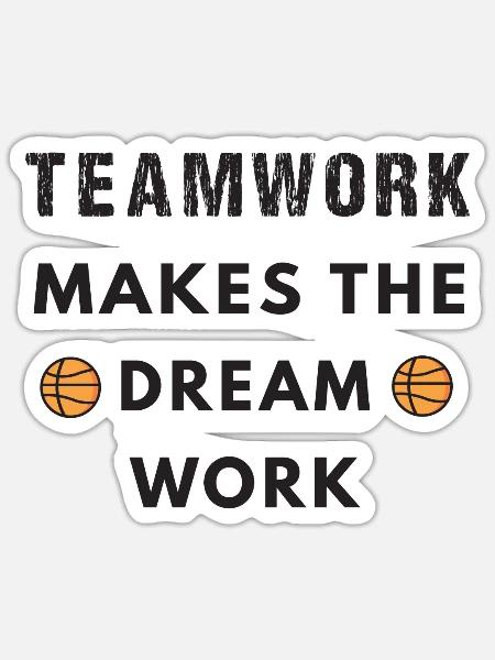 Basketball Geschenk an Spieler Team Mom Coach Geschenk - Sticker Größe S (10 x 10 cm) - Mattweiß