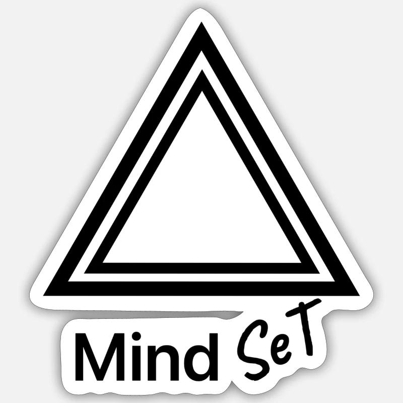 mindset état positivité Sticker taille S (10 x 10 cm)