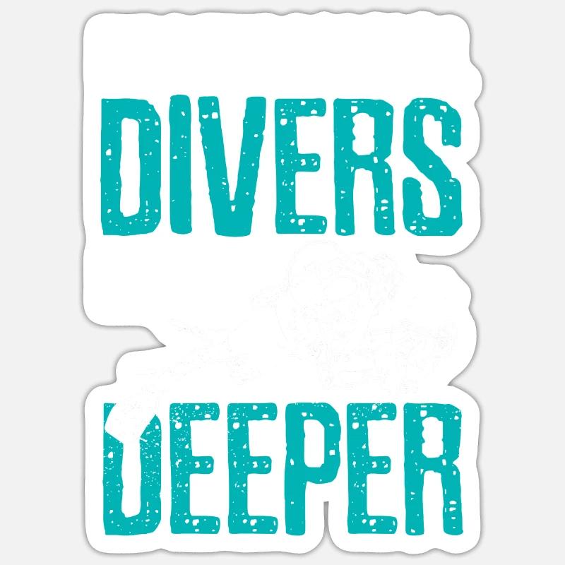 Professional diver - Sticker size S (10 x 10 cm) - white matte