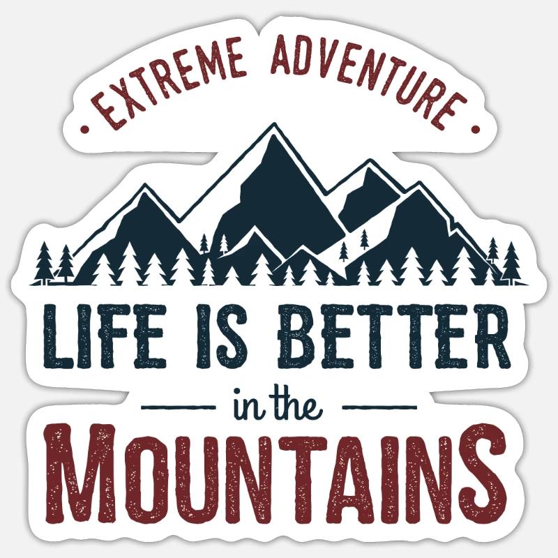 mountains Sticker size S (10 x 10 cm)