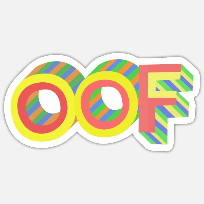 Definition Oof Funny Dank Meme Cool Gift Idea Sticker Größe S (10 x 10 cm)