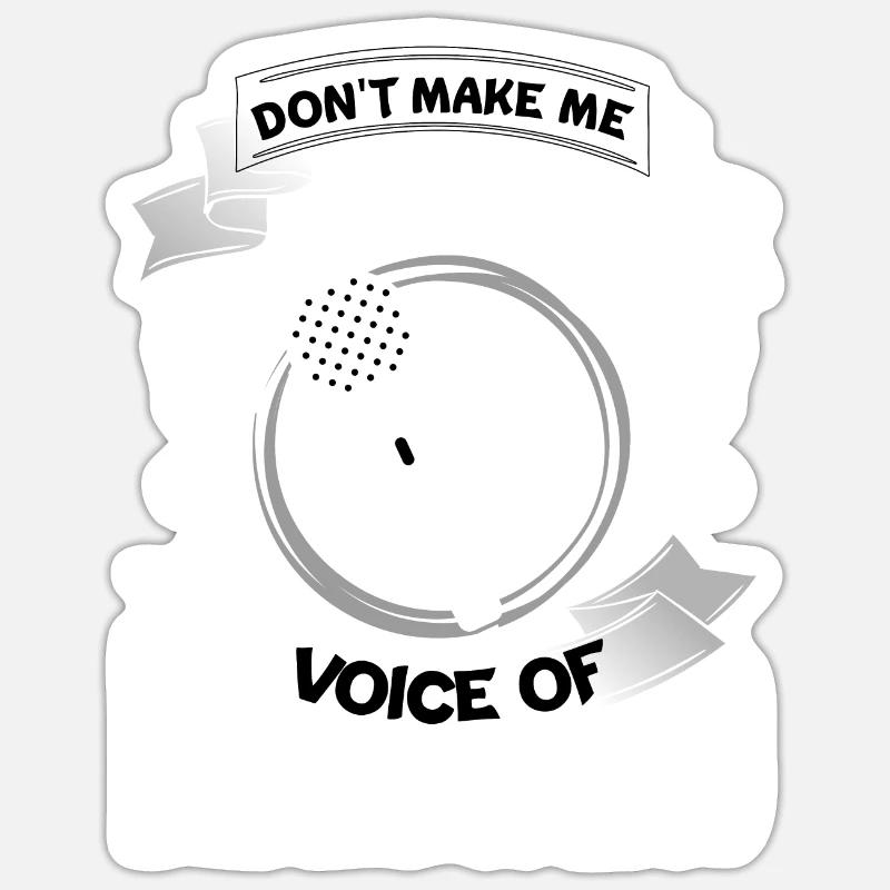 Beatbox - Sticker taille S (10 x 10 cm) - blanc mat