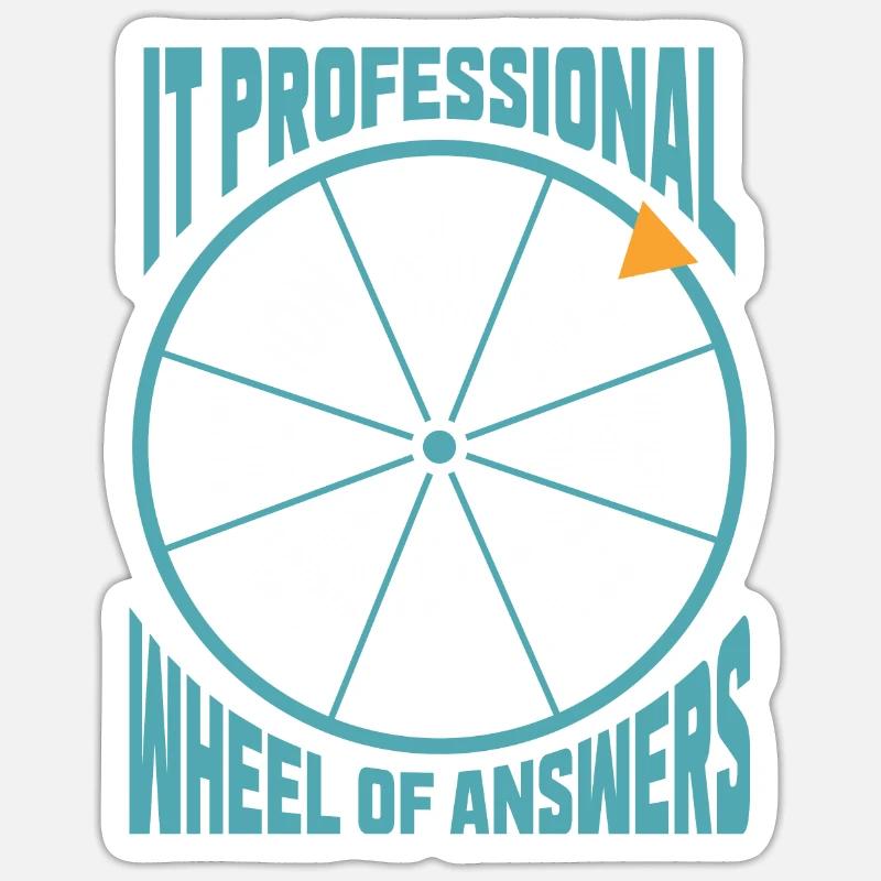 IT professional computer programmer humor - Sticker size S (10 x 10 cm) - white matte