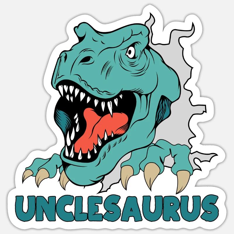 Uncle Saurus Sticker size S (10 x 10 cm)