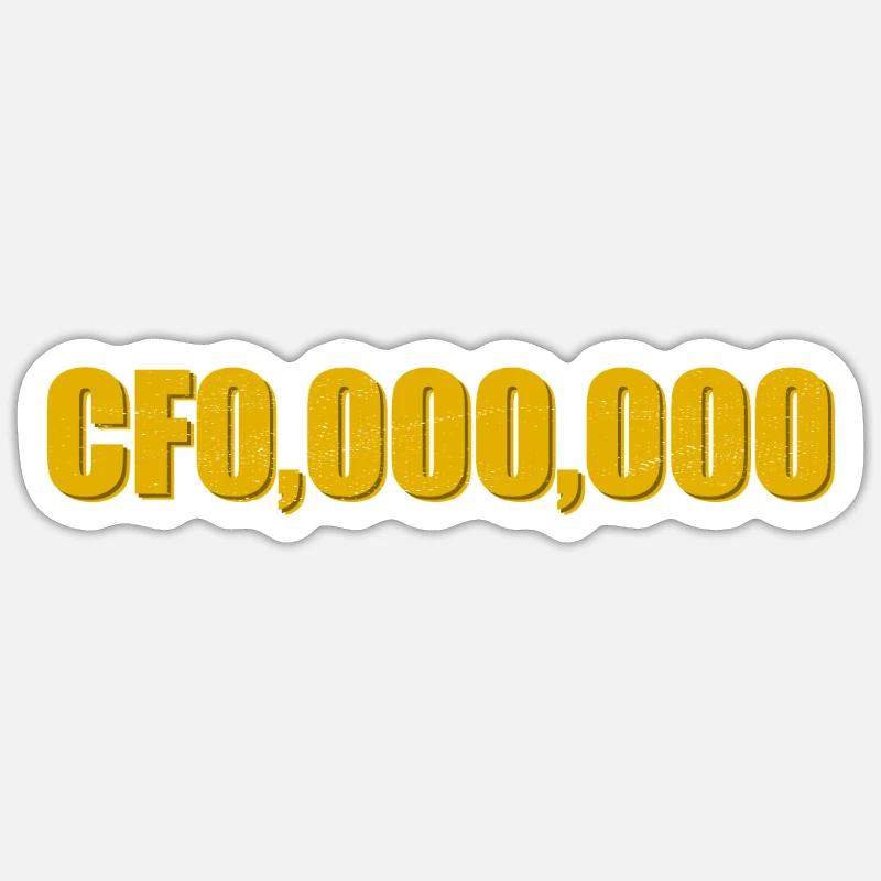 CF0,000,000 CFO Sticker size S (10 x 10 cm)