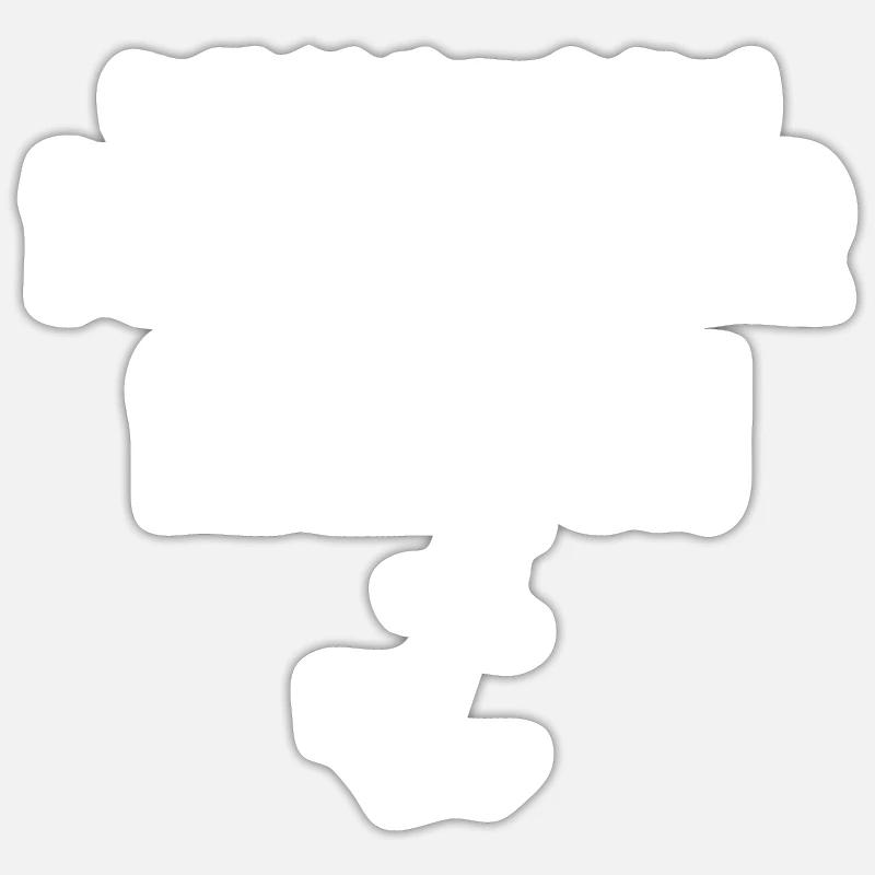 Lustig Käpt´n hat immer Recht Anker Boot Geschenk - Sticker Größe S (10 x 10 cm) - Mattweiß