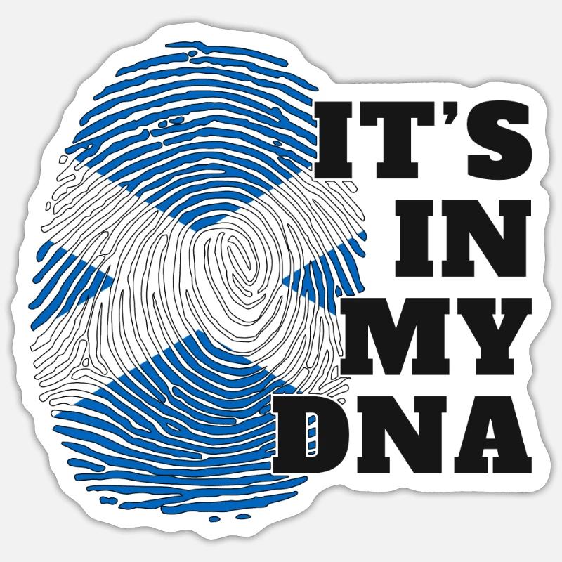 C'est dans mon ADN Ecosse Origin Scottish Fla Sticker taille S (10 x 10 cm)