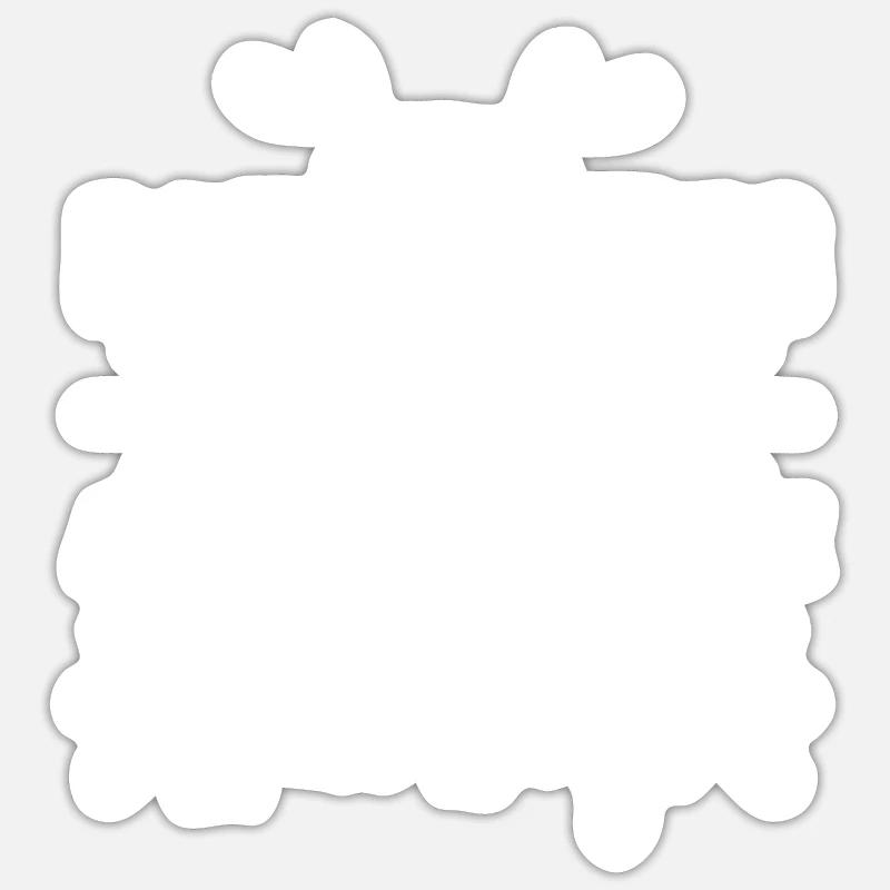 bateau - Sticker taille S (10 x 10 cm) - blanc mat