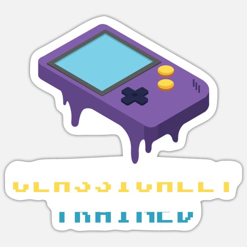 Classically Trained - Game Boy Gamer - Sticker Größe S (10 x 10 cm) - Mattweiß