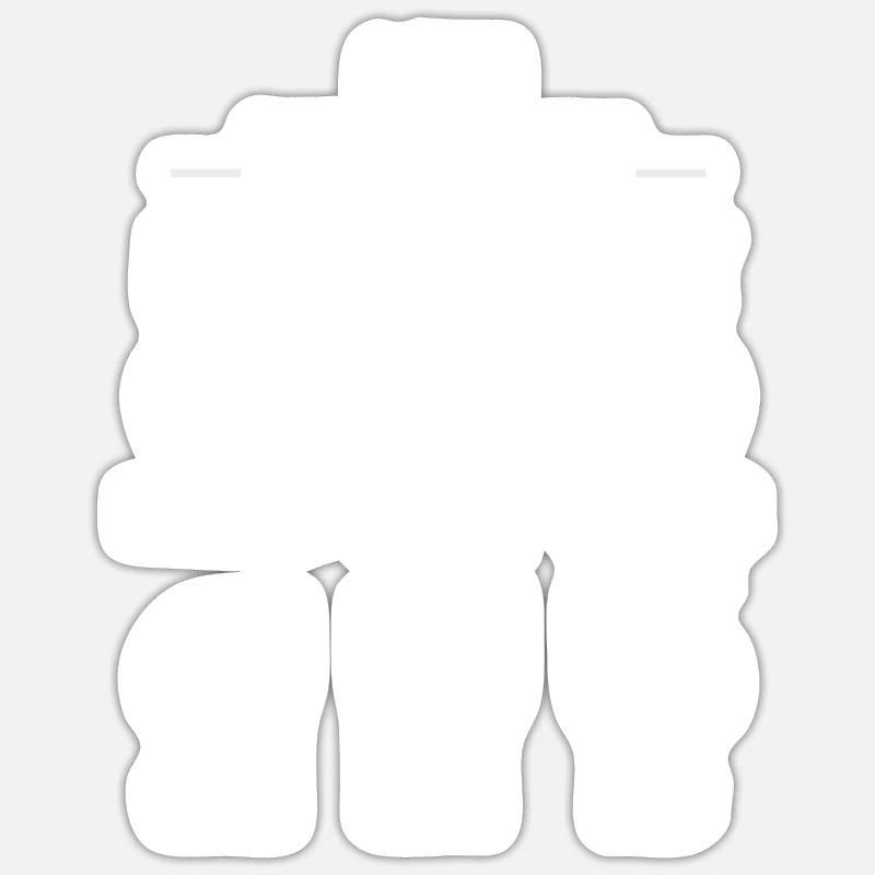 Lustiges Percheron Pferd Geschenk - Sticker Größe S (10 x 10 cm) - Mattweiß