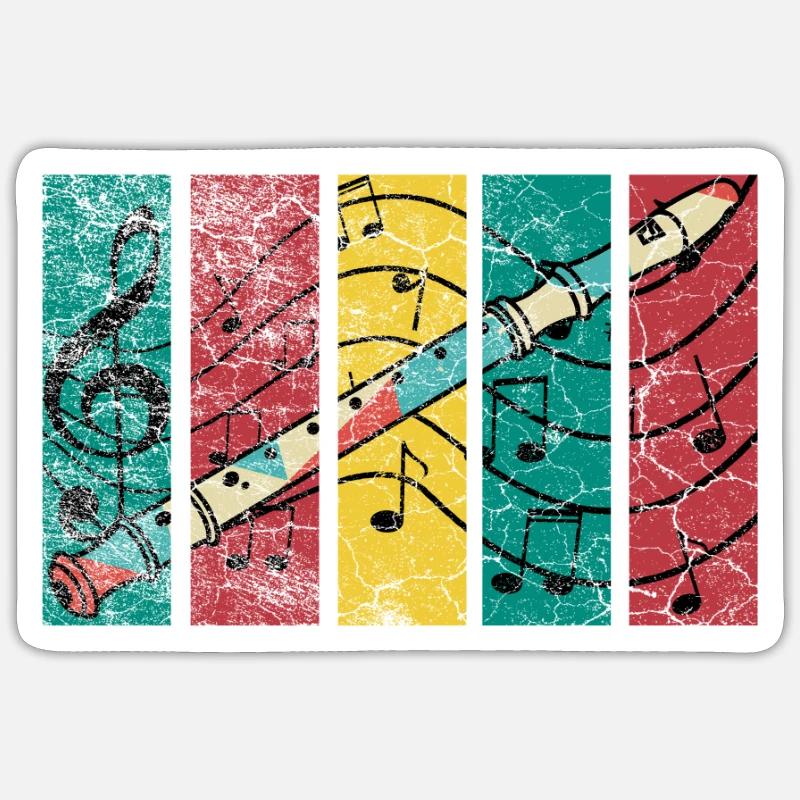 recorder Sticker size S (10 x 10 cm)