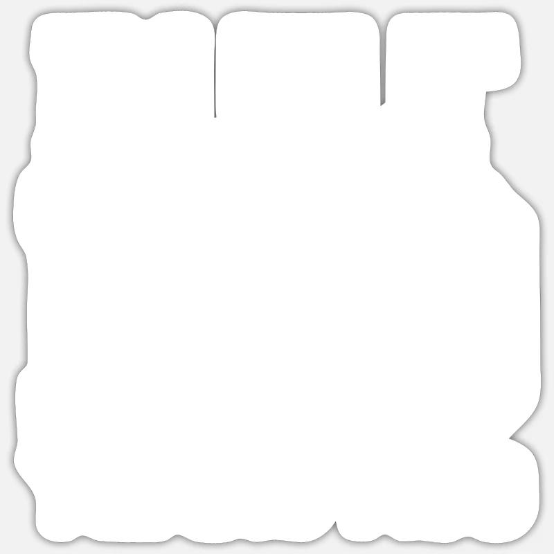 100e anniversaire - Sticker taille S (10 x 10 cm) - blanc mat