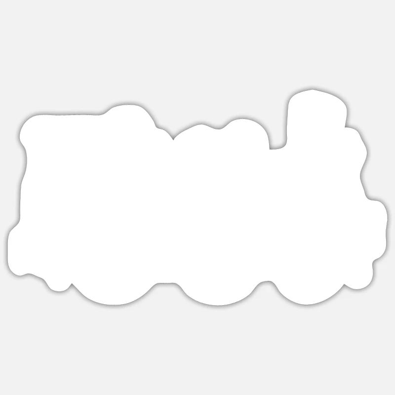 train - Sticker size S (10 x 10 cm) - white matte