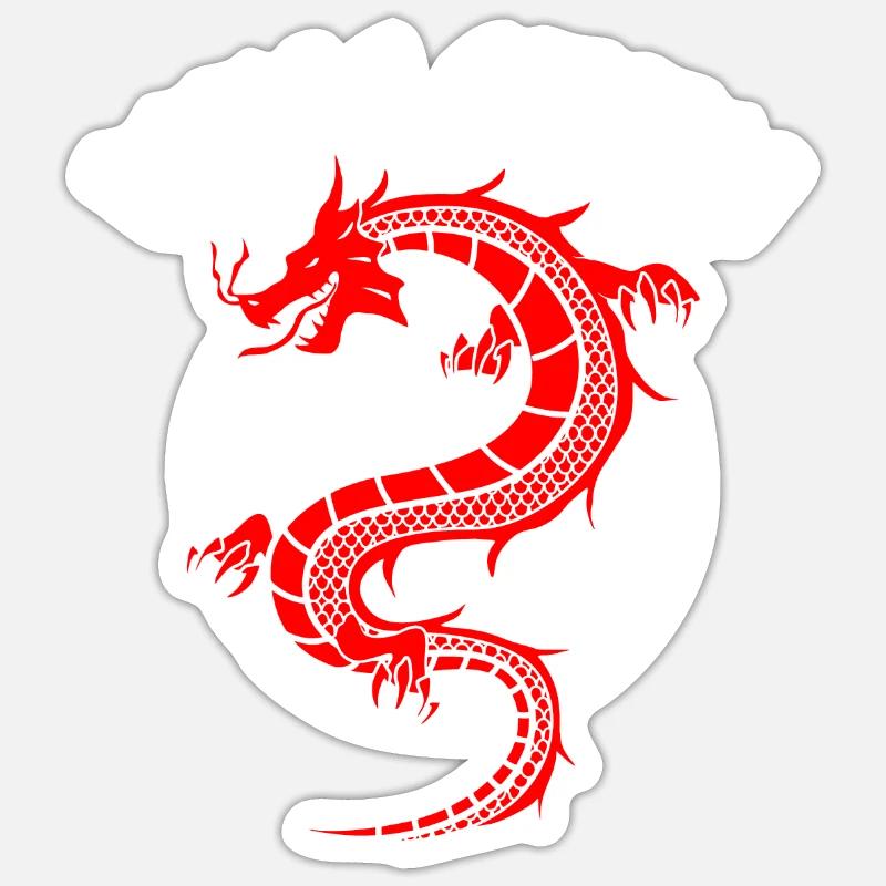 Wing Chun - Sticker Größe S (10 x 10 cm) - Mattweiß
