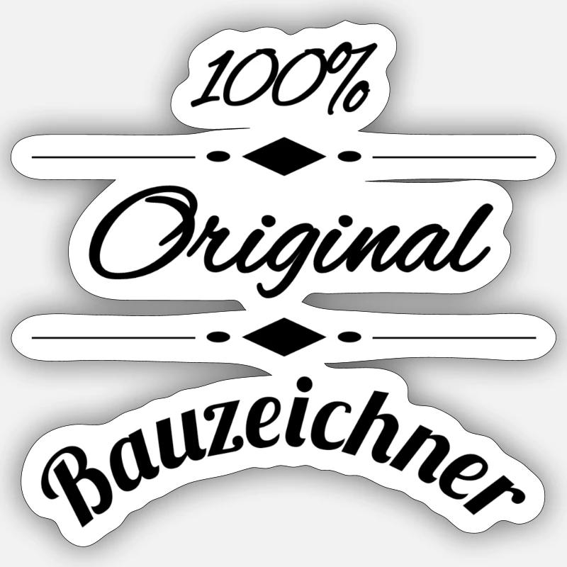 Architectural draftsman Sticker size S (10 x 10 cm)