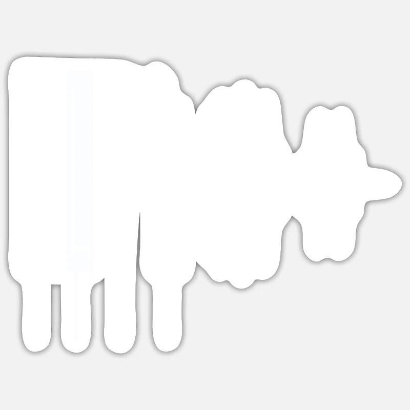 Keyboard - Sticker size S (10 x 10 cm) - white matte