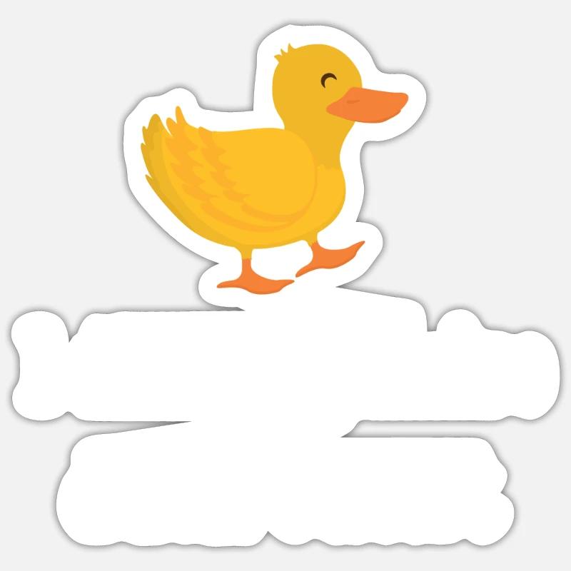 Duck rubber duck breeding ducks Sticker size S (10 x 10 cm)