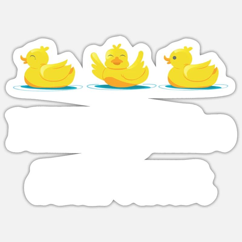 Duck rubber duck breeding ducks Sticker size S (10 x 10 cm)