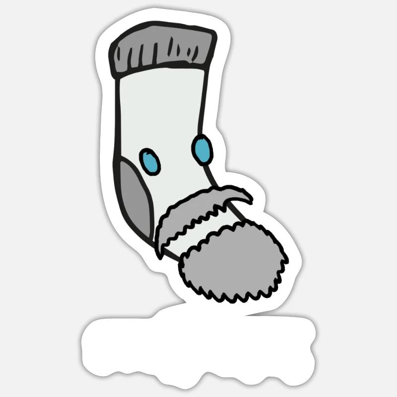 Philosopher Socrates - Sticker size S (10 x 10 cm) - white matte