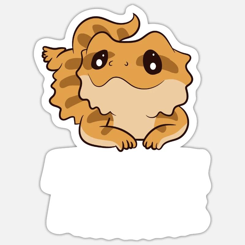 I Raise Tiny Dinosaurs Lizard Bearded Dragon Mom Sticker size S (10 x 10 cm)
