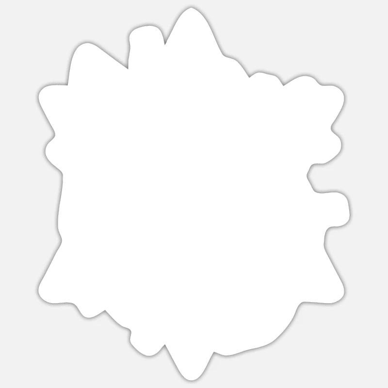 Star Design - Sticker size S (10 x 10 cm) - white matte