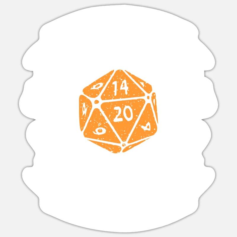 Never Trust A Smiling Game Master Tabletop RPG - Sticker Größe S (10 x 10 cm) - Mattweiß