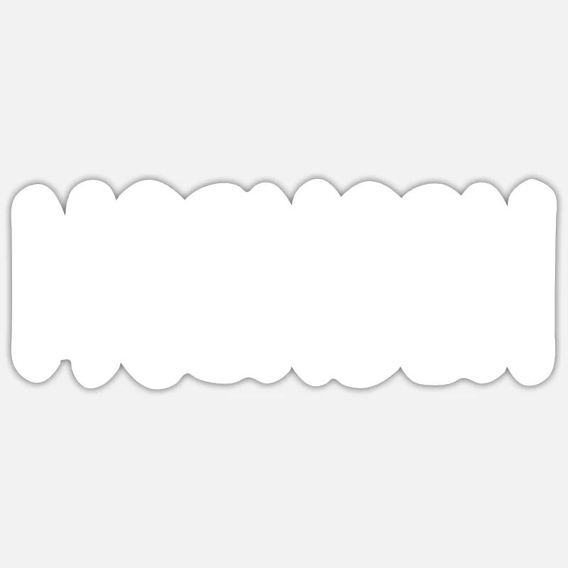 Moinsen - Sticker taille S (10 x 10 cm) - blanc mat