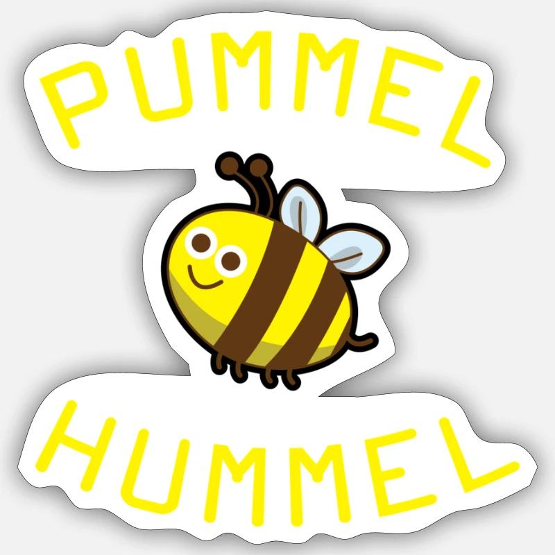 Chubby Bumblebee Fat Fat Overweight Sticker size S (10 x 10 cm)