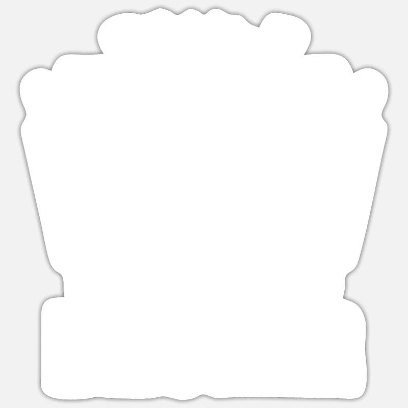 Ich bin Bäcker - Sticker Größe S (10 x 10 cm) - Mattweiß