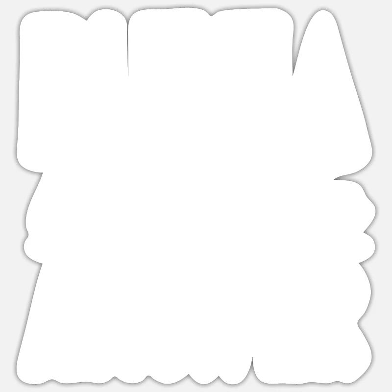 Pizza - Sticker size S (10 x 10 cm) - white matte