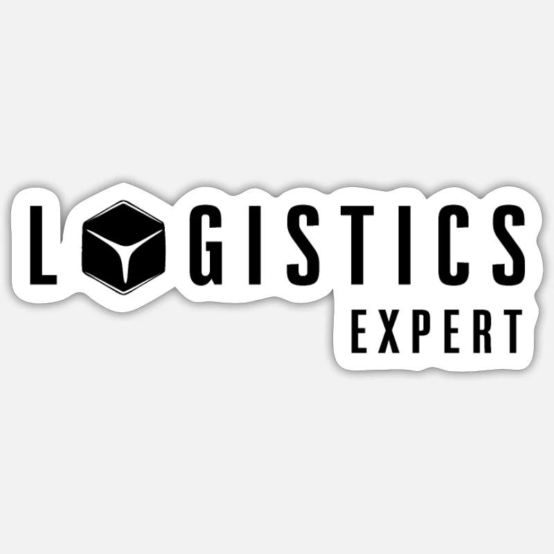 Logistics profession freight forwarding logistician gift Sticker size S (10 x 10 cm)