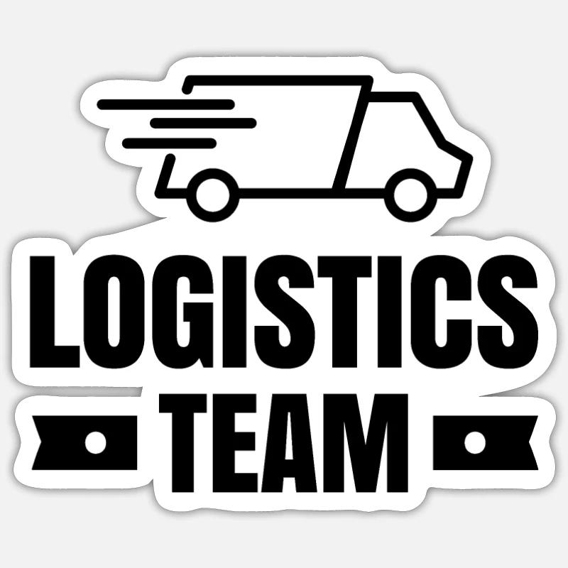 Logistician logistics profession freight forwarding gift Sticker size S (10 x 10 cm)