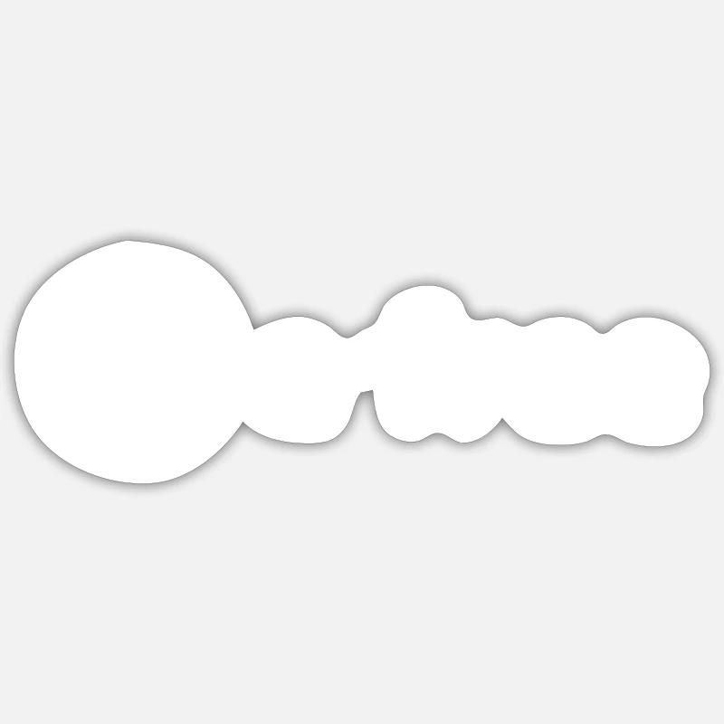 BTC être libre - Sticker taille S (10 x 10 cm) - blanc mat