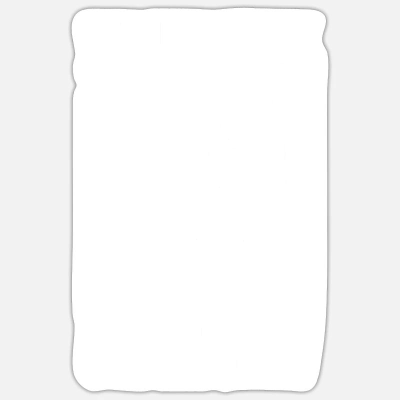 Bûcheron tronçonneuse forestier cadeau forestier - Sticker taille S (10 x 10 cm) - blanc mat