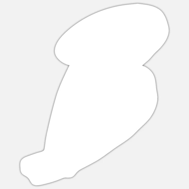B - Sticker taille S (10 x 10 cm) - blanc mat